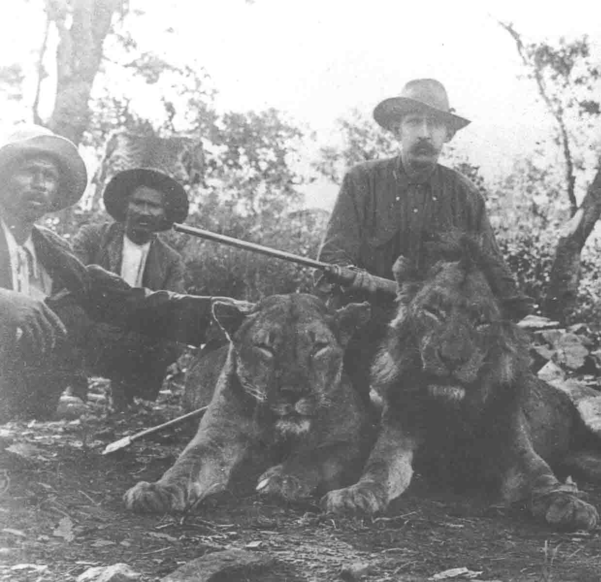 This doctor worked in northern Zimbabwe in a place plagued by man-eating lions. His Farquharson was put to good use.